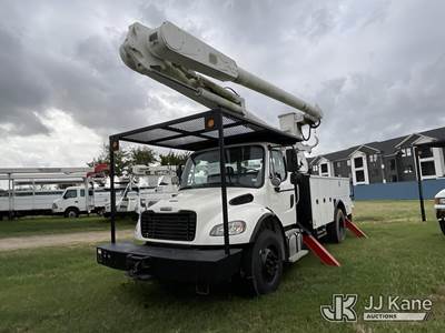 Altec AM855, 60 ft, Over-Center Material Handling Bucket Truck