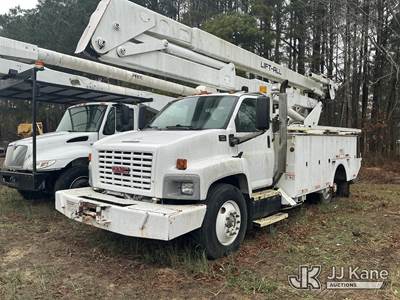 Lift-All LOM1055-1S, 60 ft, Material Handling Bucket Truck
