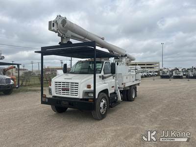 Altec LRV-60E70, 75 ft, Over-Center Elevator Bucket Truck