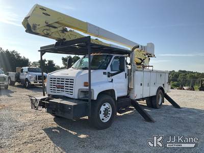 HiRanger TCX-55, 60 ft, Articulating Material Handling Bucket Truck