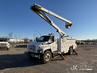 Lift-All LSS55-1S, 60 ft, Over-Center Bucket Truck