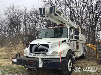 Versalift VO350-MHI-01, 55 ft, Over-Center Material Handling Bucket Truck