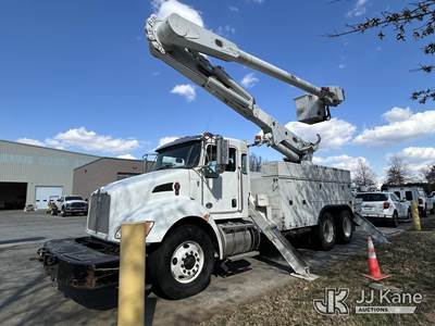 Altec AM55-E, 61 ft, Over-Center Material Handling Bucket Truck