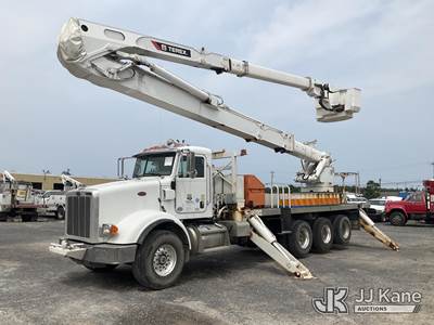 HiRanger/Terex TM125, 130 ft, Articulating & Telescopic Material Handling Bucket Truck