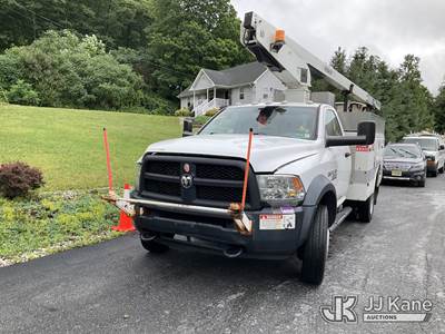 Versalift TEL29NE03, 34 ft, Telescopic Non-Insulated Bucket Truck with Single Man Bucket, mounted behind cab on 2014 Ram 4500 Service Truck, 8-cyl Gas, Auto, A/C, (104,541 miles) (Runs Rough, Engine Performance Concerns, Engine Noise, Condition Unknown, Upper Condition Unknown, Upper