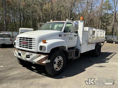 1999 GMC C7500 Flatbed Reel Truck