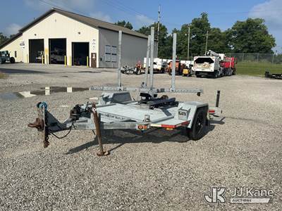 2008 Felling FT-3 S/A Galvanized Material/Reel Trailer