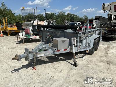 2007 MGS T/A Galvanized Material/Reel Trailer
