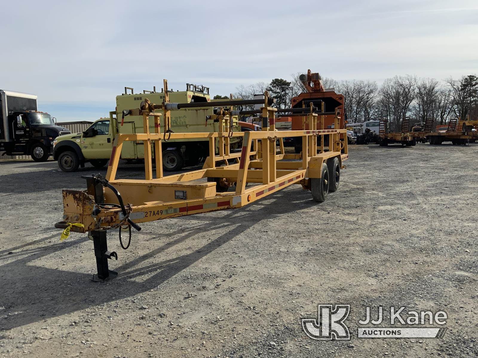 2007 PIKE 27A 3Position T/A Reel Trailer For Sale Shelby, NC SN826