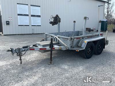 2001 Sauber 1521-1 T/A Galvanized Material/Reel Trailer