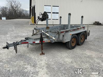 2001 Sauber 1521-1 T/A Galvanized Material/Reel Trailer
