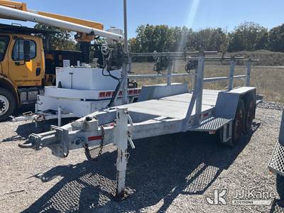 2004 Sauber 1532 T/A 3-Position Galvanized Reel/Material Trailer