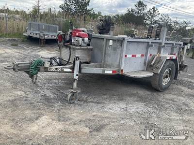 2015 Sauber 1555 S/A Galvanized Material/Reel Trailer