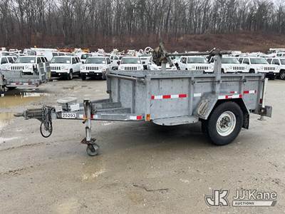 2016 Sauber 1555 Galvanized S/A Material/Reel Trailer
