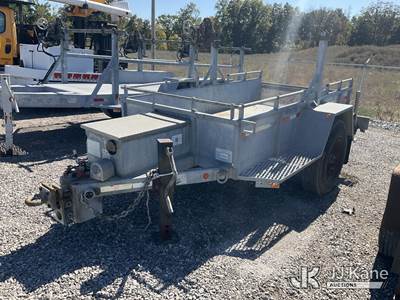 2002 Sauber S/A Galvanized Material/Reel Trailer