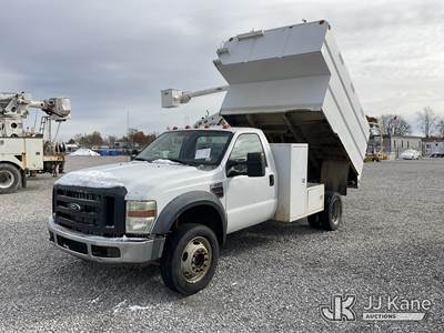 2008 Ford F550 4x4 Chipper Dump Truck