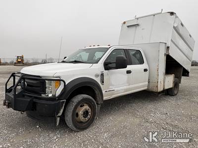 2017 Ford F550 4x4 Crew Cab Chipper Dump Truck