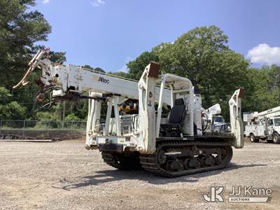 Altec D842-B, Digger Derrick with 42 ft, sheave height, 3 section hyd boom, heel winch, pole guides & 4 hyd outriggers, mounted on 2018 Morooka MST 600VDL All-Terrain Track Machine,
