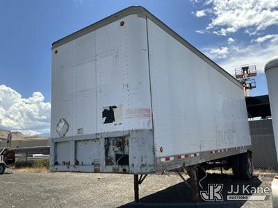 1986 Fruehauf 28ft Van Trailer