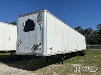 2007 Wabash National Corporation 53 Ft. T/A Dry Box Semi Trailer