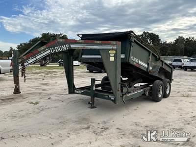 2007 U-Dump 6x8 T/A Gooseneck Dump Trailer