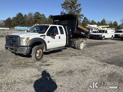 2015 Ford F550 4x4 Extended-Cab Dump Truck