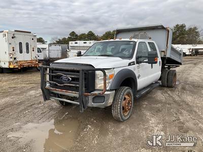 2012 Ford F550 4x4 Crew-Cab Dump Truck