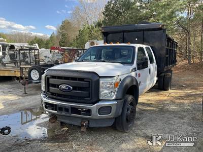2016 Ford F550 Crew-Cab Brush Dump Truck