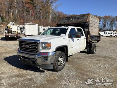 2018 GMC Sierra 3500HD 4x4 Crew-Cab Dump Truck