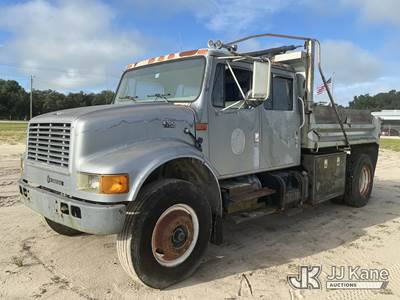 2002 International 4700 Crew-Cab Dump Truck