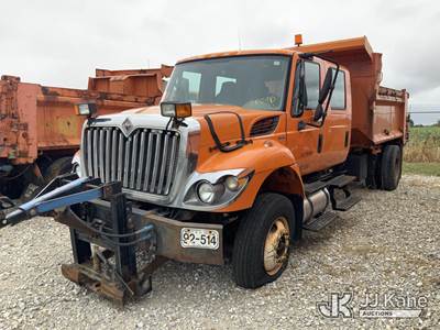 2010 International 7400 Crew-Cab Dump Truck