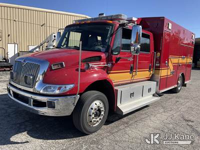 2014 International DuraStar 4300 Braun Crew Cab Fire Rescue Ambulance