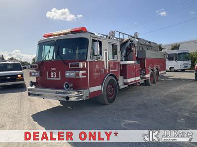1992 Sutphen TS-100 T/A Ladder/Fire Truck