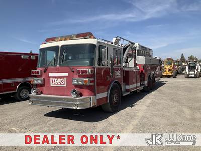 1992 Sutphen TS-100 T/A Ladder/Fire Truck