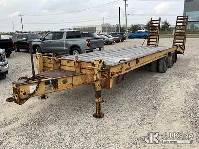 1999 Belshe Industries DT255 T/A Tagalong Flatbed Trailer