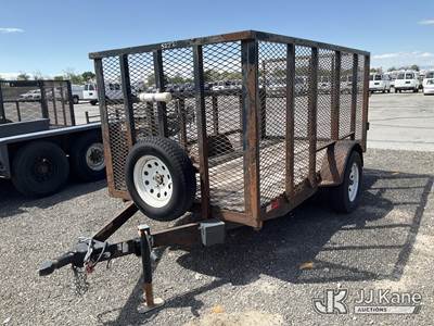 2013 Big Bubbas 10ft Flatbed Trailer s/n 5F7US1012DU022207