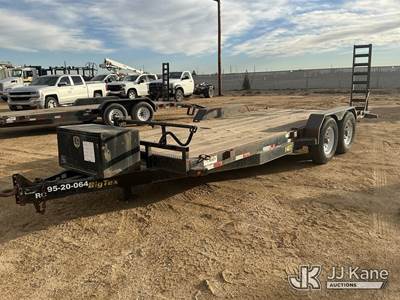 2013 Big Tex 14ET-20BK T/A Tagalong Flatbed Trailer