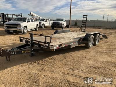 2013 Big Tex 14ET-20BK T/A Tagalong Flatbed Trailer