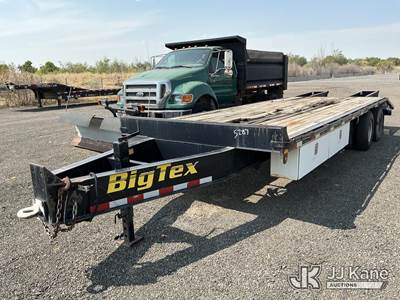 2002 Big Tex 25ft Equipment Trailer with Ramps