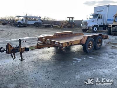 1983 Butler T/A Tilt Deck Tagalong Equipment Trailer