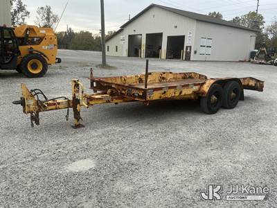 2013 Butler LT2018W T/A Tilt Bed Tagalong Equipment Trailer