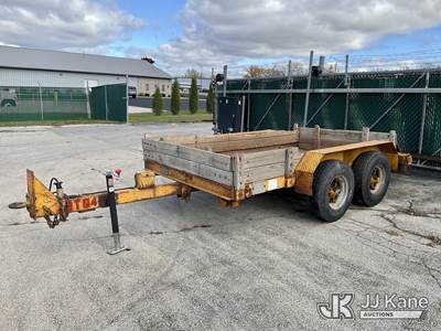 1987 Butler LT812 T/A Tilt-Top Tagalong Equipment Trailer