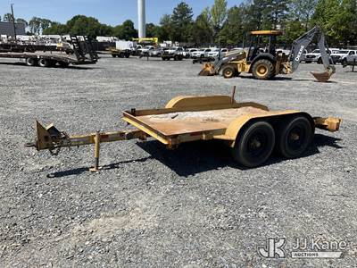 2011 Butler LT812 T/A Tilt Deck Tagalong Equipment Trailer