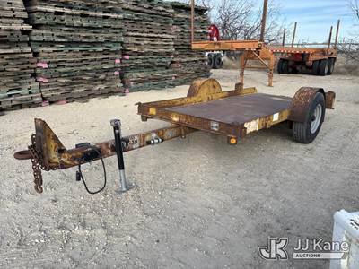 1996 Butler TS-6512-D S/A Tilt Deck Tagalong Equipment Trailer