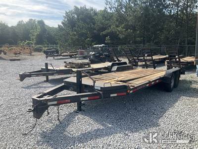 2014 Custom 4T202HDBW T/A Tagalong Flatbed Trailer