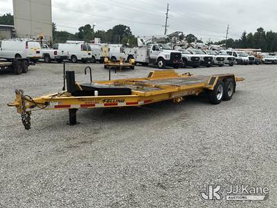 2018 Felling Trailer FT-15 T/A Tilt Deck Tagalong Equipment Trailer