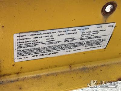2020 Felling FT-16 T/A Tilt Deck Tagalong Equipment Trailer