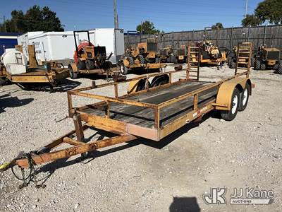 1999 Homemade T/A Tagalong Flatbed Trailer