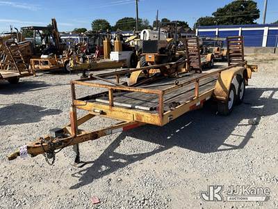 1997 Homemade T/A Tagalong Flatbed Trailer