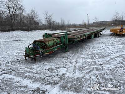 2015 Lucon Inc. 40 ft. T/A Tilt Bed Tagalong Equipment Trailer